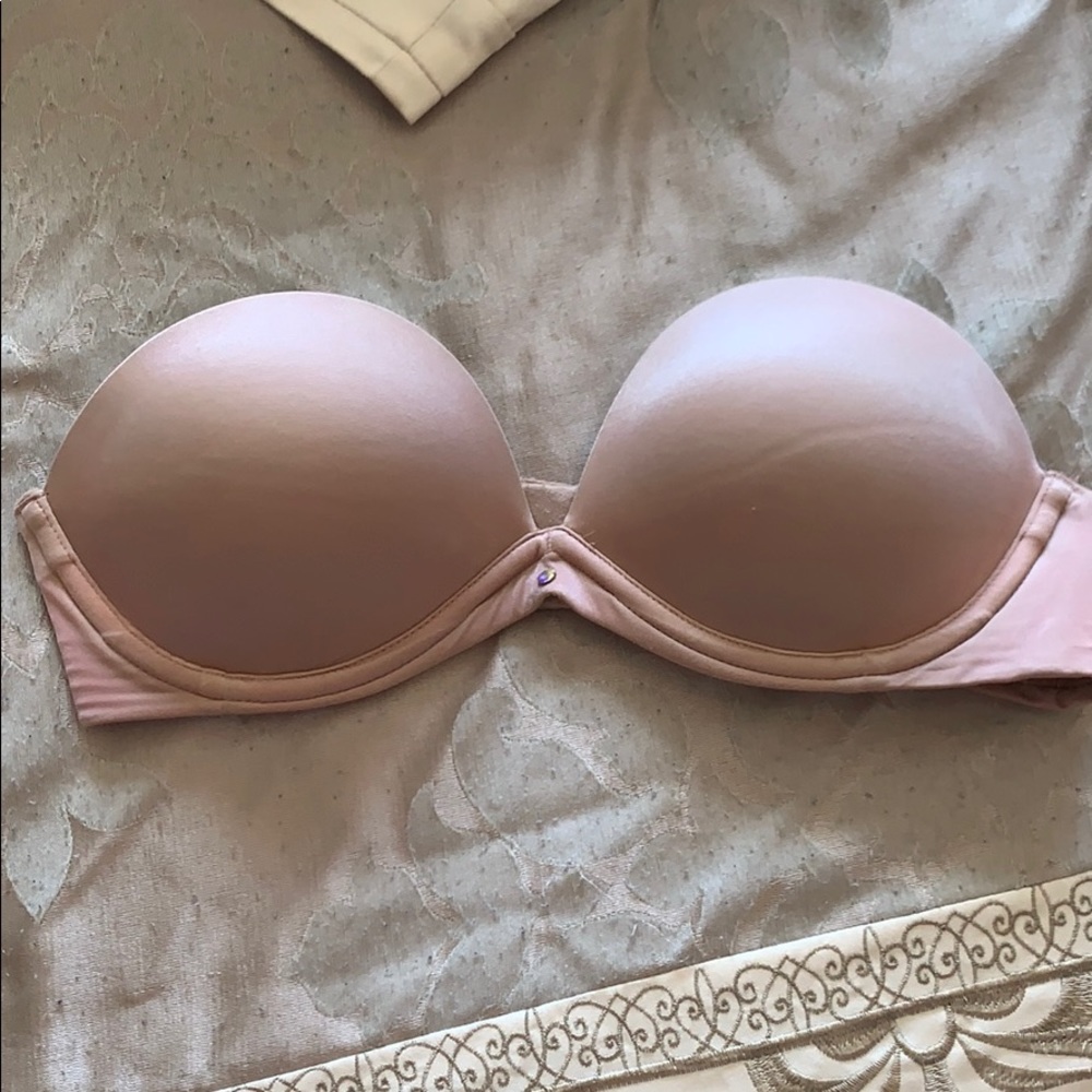 Victoria’s Secret strapless tan bra